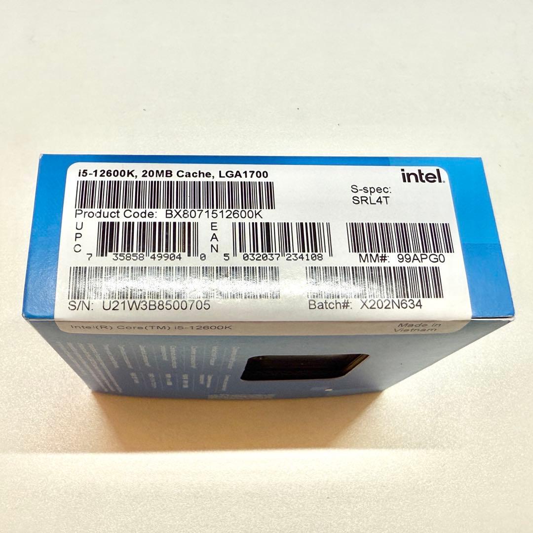 【中古】Intel Core i5 12600K