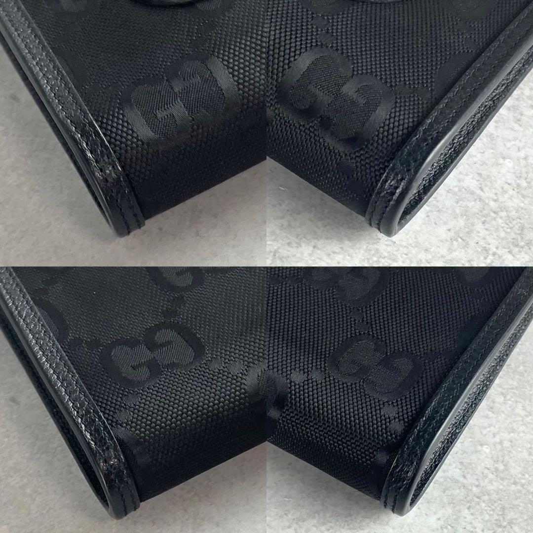 未使用級 GUCCI グッチ オブザグリッドミニショルダーバッグ GG柄