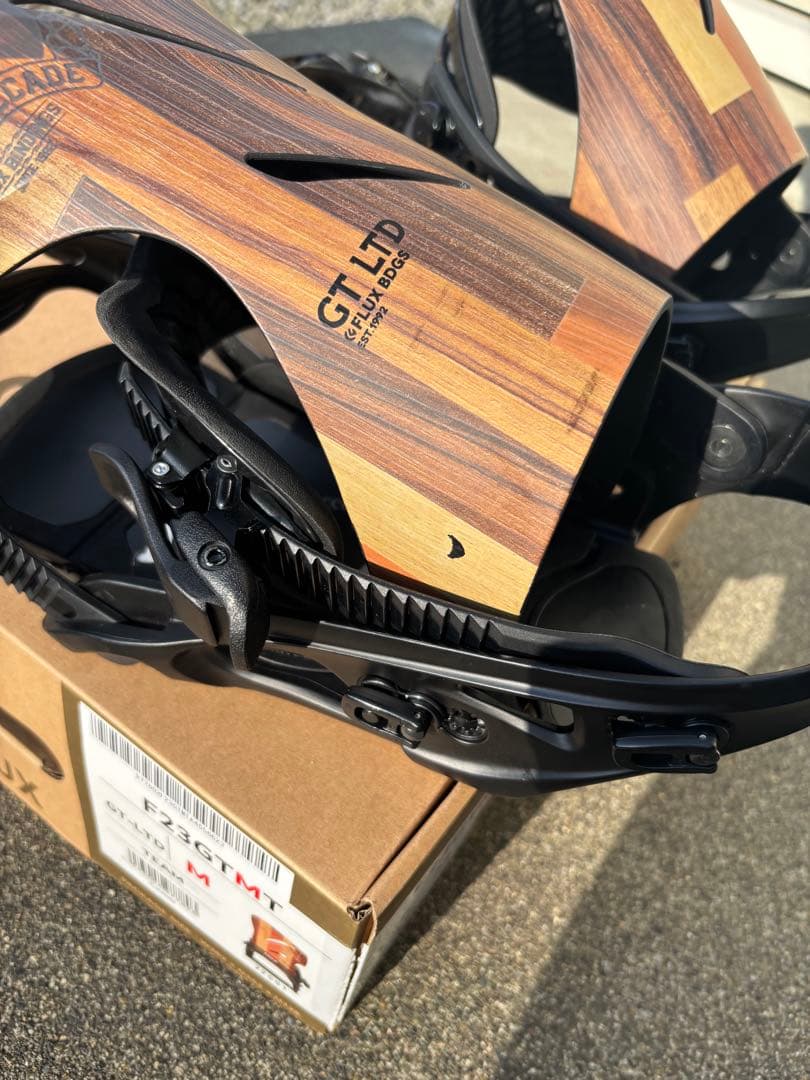 FLUX GT-LTDビンディング Mサイズ 木目調　[美品]