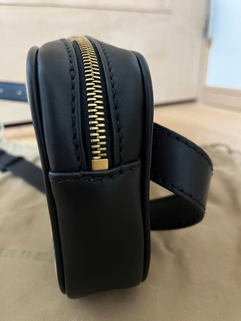 バーバリー BURBERRY ウエストバッグ ベルトポーチ ブラックマルチカラー
