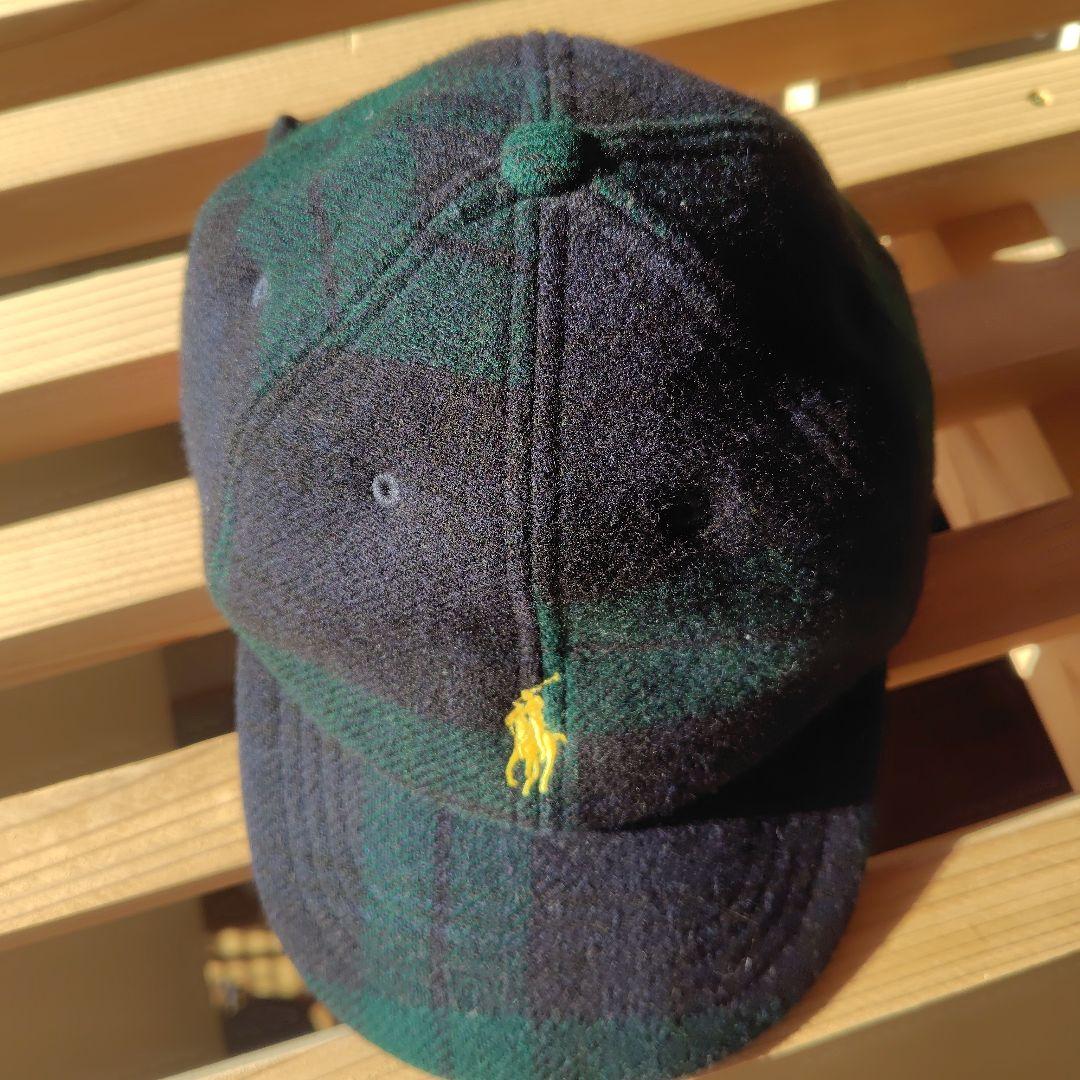 ラルフローレン ブラックウォッチ ウール キャップ レディース