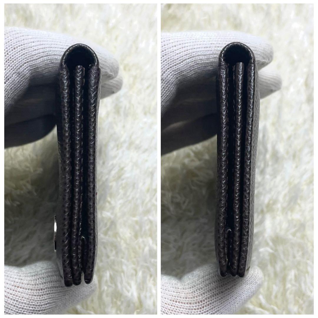 美品 ブルガリ 名刺入れ サフィアーノ ビーゼロワン サークルロゴ ブラウン