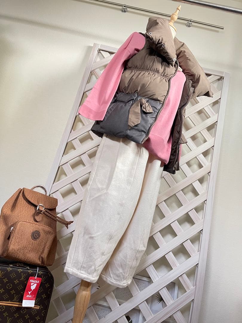 チャピコ。　13号　⭐︎ダウン切り替えベストバイカラー ボリューム襟