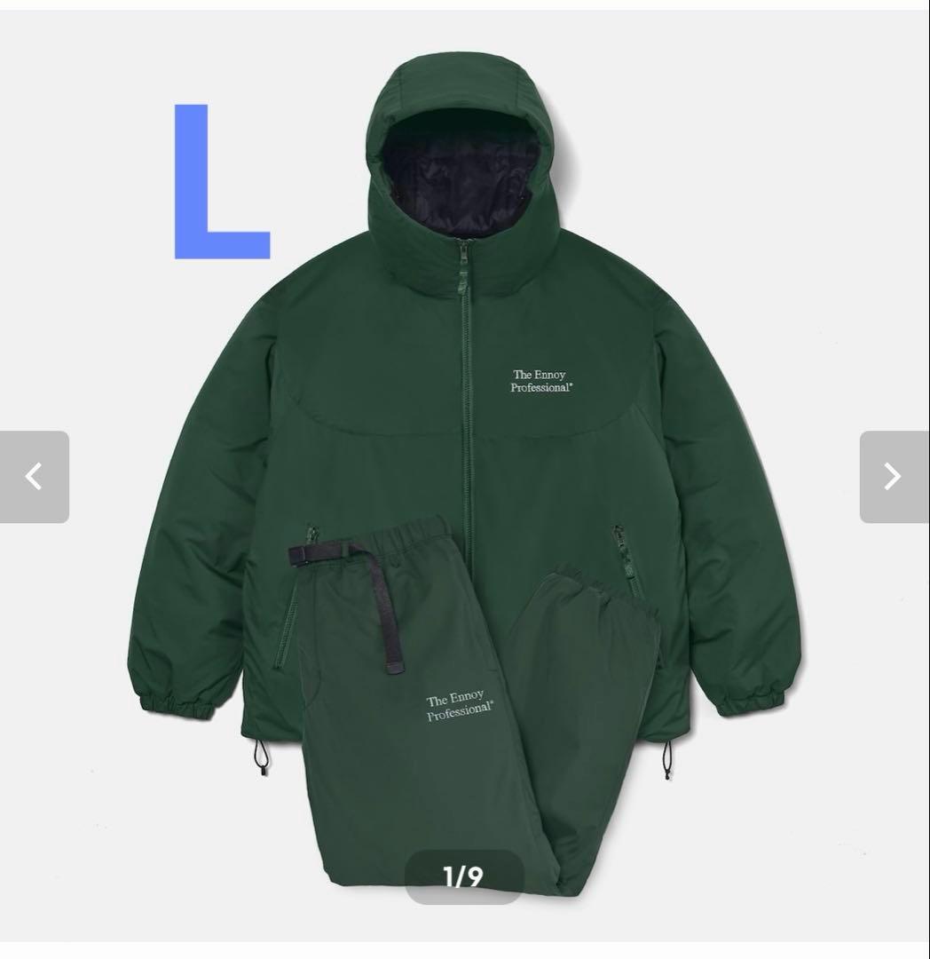 【期間限定値下げ】ENNOY PADDED NYLON SET UP GREEN