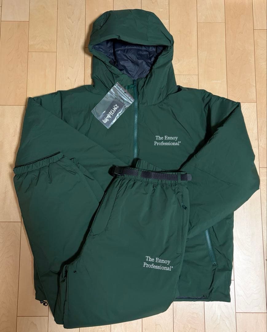 【期間限定値下げ】ENNOY PADDED NYLON SET UP GREEN