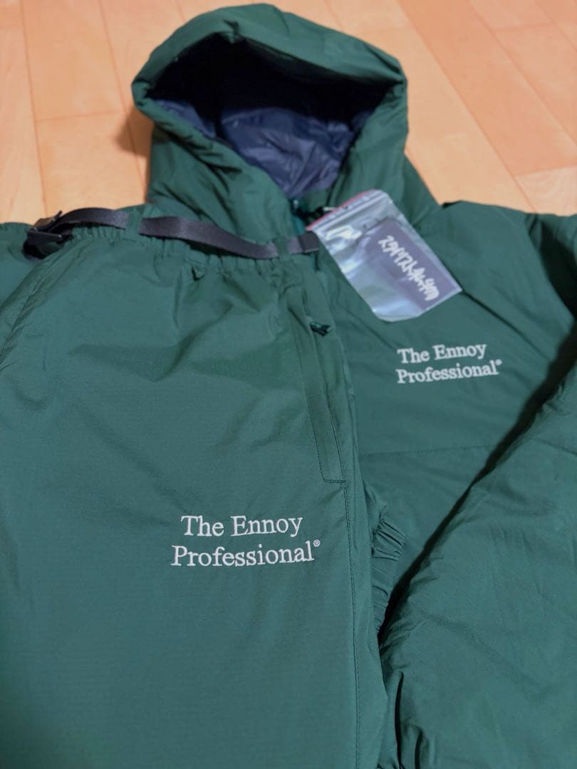 【期間限定値下げ】ENNOY PADDED NYLON SET UP GREEN