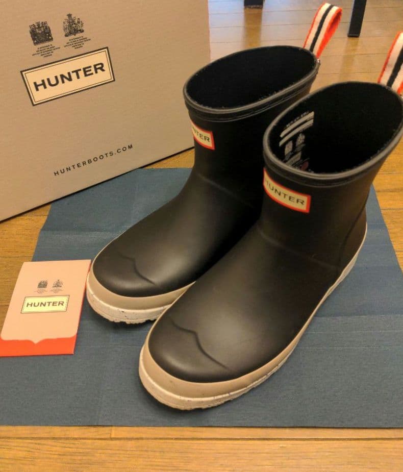 HUNTER【レアデザイン】ハンター レインシューズ 長靴 厚底 ブーツ 希少