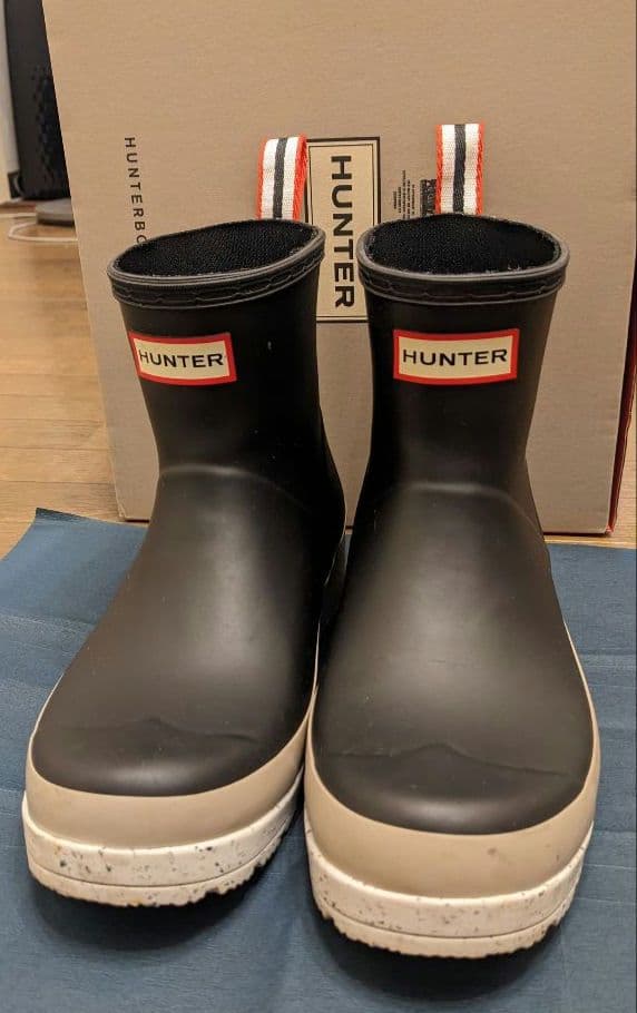 HUNTER【レアデザイン】ハンター レインシューズ 長靴 厚底 ブーツ 希少