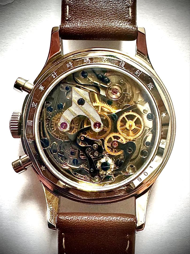 機械式クロノグラフ SEAKOSS 1963 38ミリ レトロ