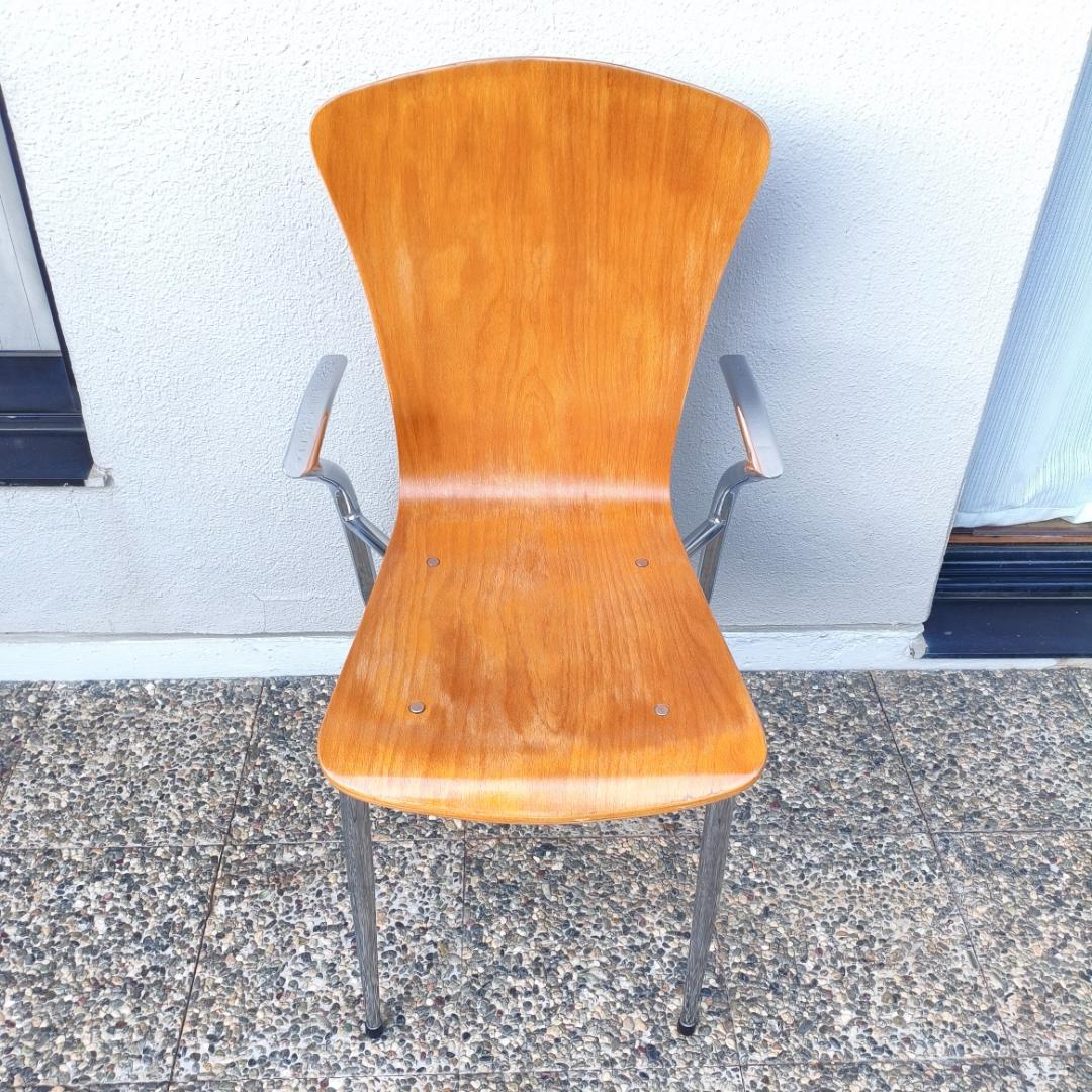 柴ドリル ミッドセンチュリー アームチェア 椅子 ヴィンテージ