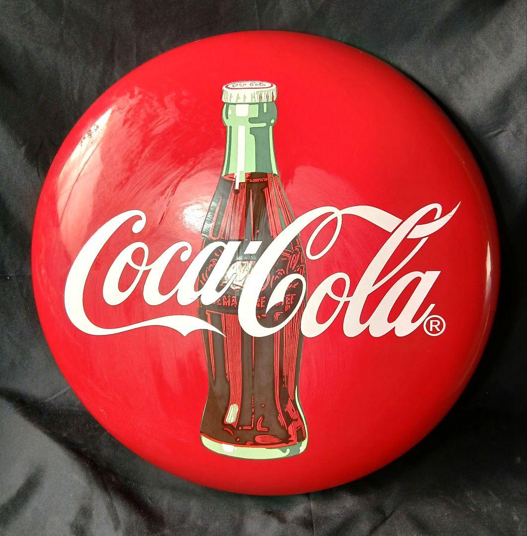 昭和レトロ&レア Coca-Cola アンティークホーロー看板（約50cm）