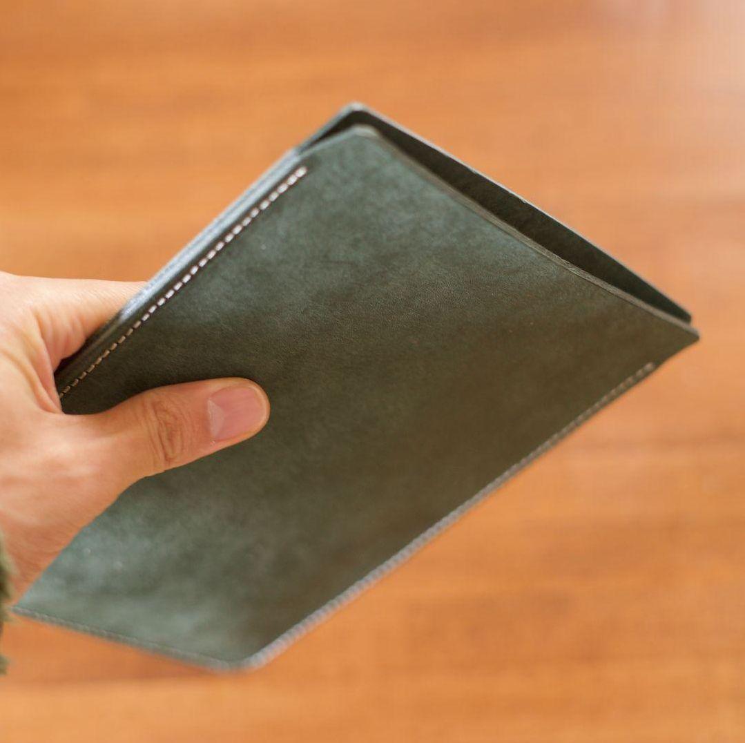本革レザー iPadminiケース イタリアンレザー グリーン