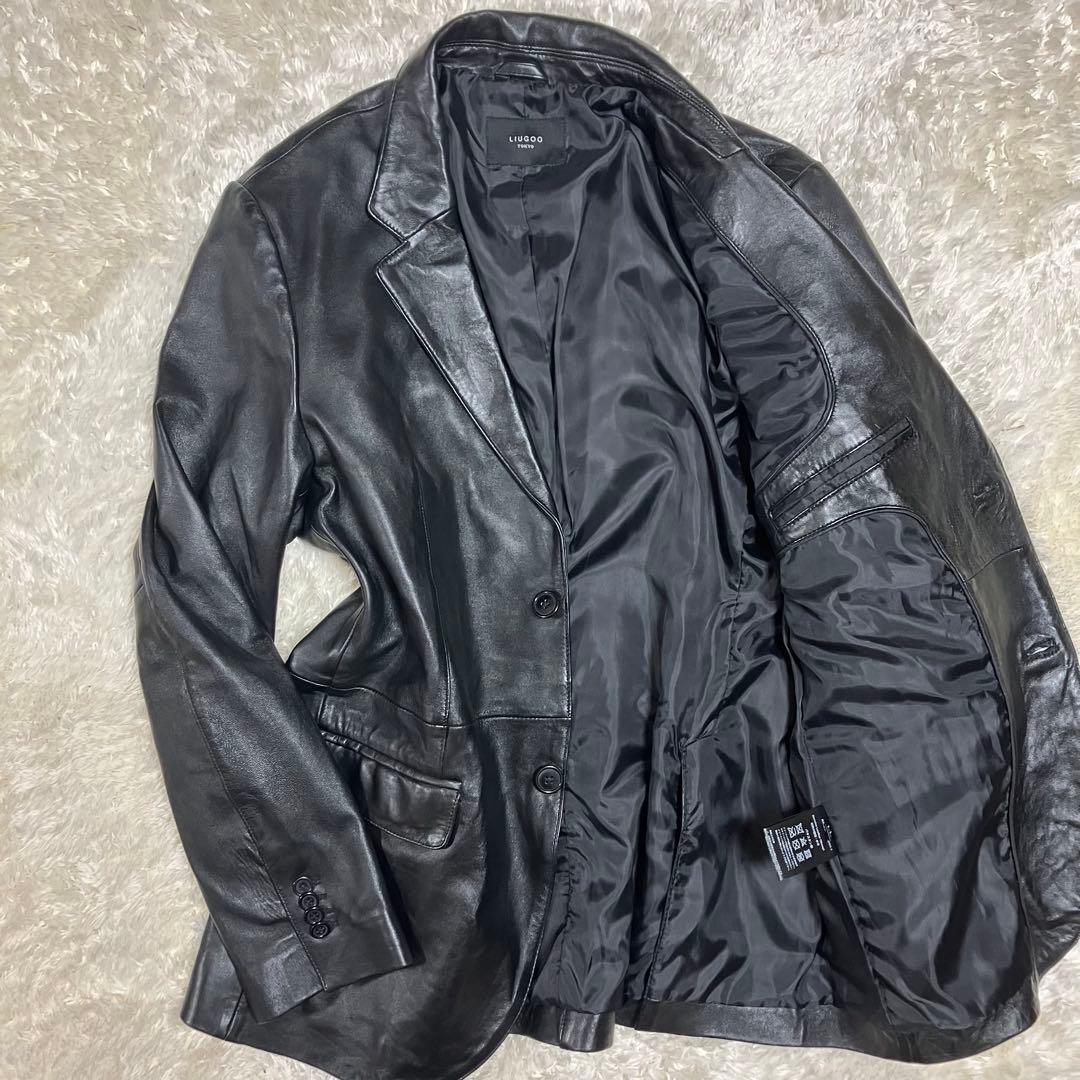 ミッシェル様LIUGOO LEATHERS テーラードジャケット　羊革　レザー