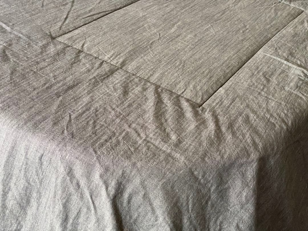 【中古】MUJI 楕円こたつセット（専用こたつ布団＆下敷ラグ）