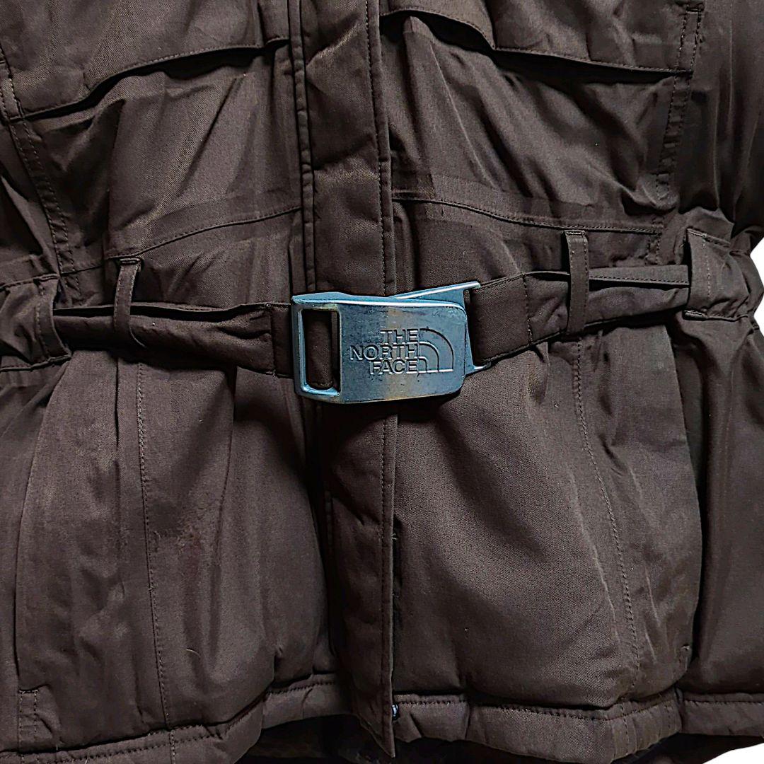 ノースフェイスダウンジャケット　HYVENT　ベルト付き　レディースL古着