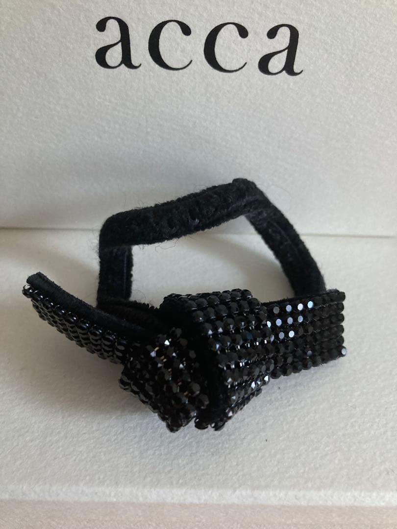 acca オードリー　ブラック リボンゴム