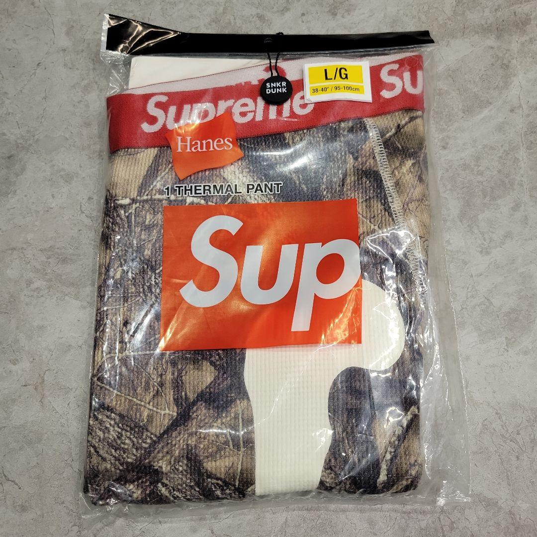 Supreme Hanes Bones Thermal Pant　サイズL