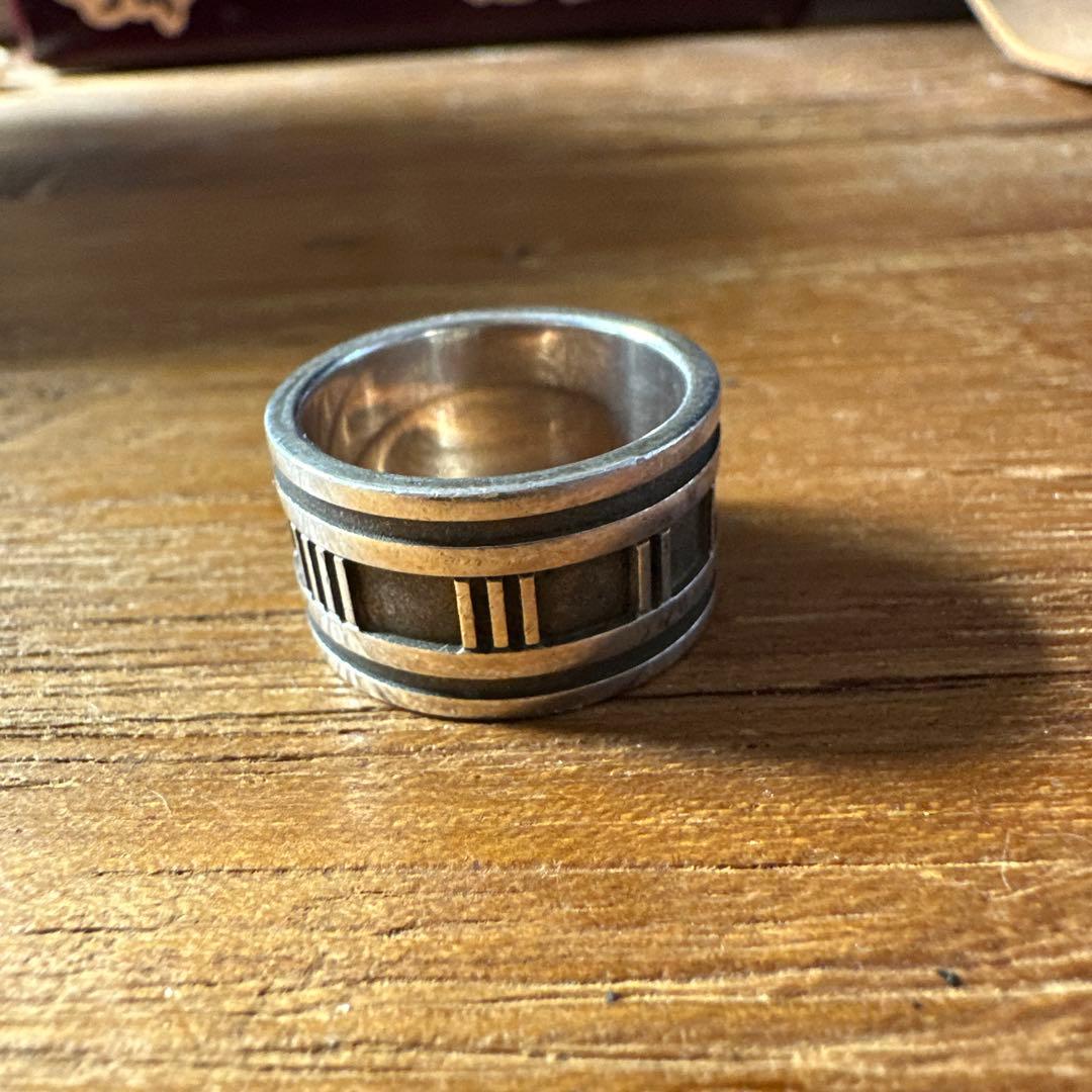 だ*)様 ティファニー　アトラス　リング　925 ワイド　約17号