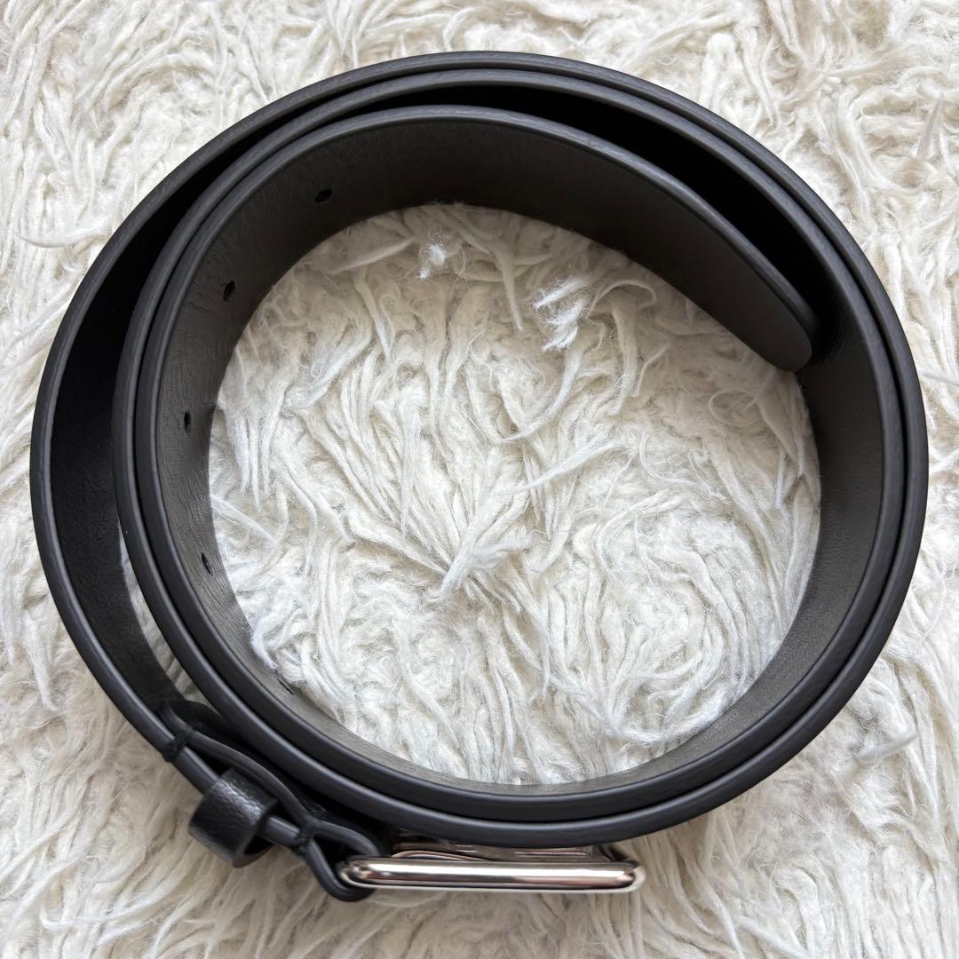 未使用級　JIL SANDER（ジルサンダー）　レザーベルト　ブラック　メンズ