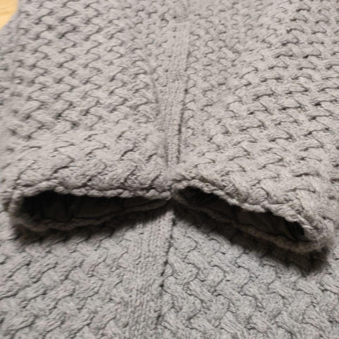 美品✨ヘルノ HERNO 異素材コンビ ニット切替ダウンコート48　大き目サイズ