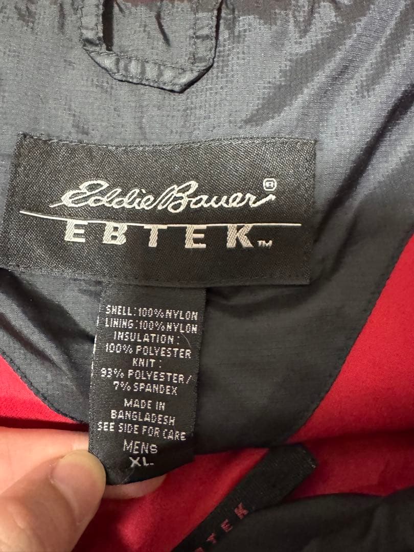 た*む様 Eddie Bauer EBTEK ジャケット XL 黒/赤