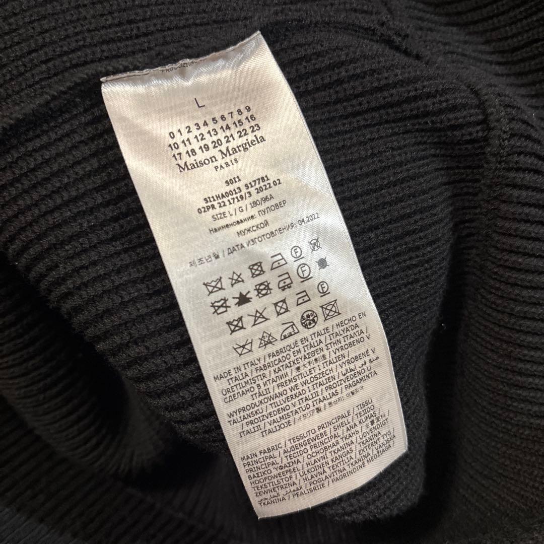 maison margiela ドライバーズニット　Black L