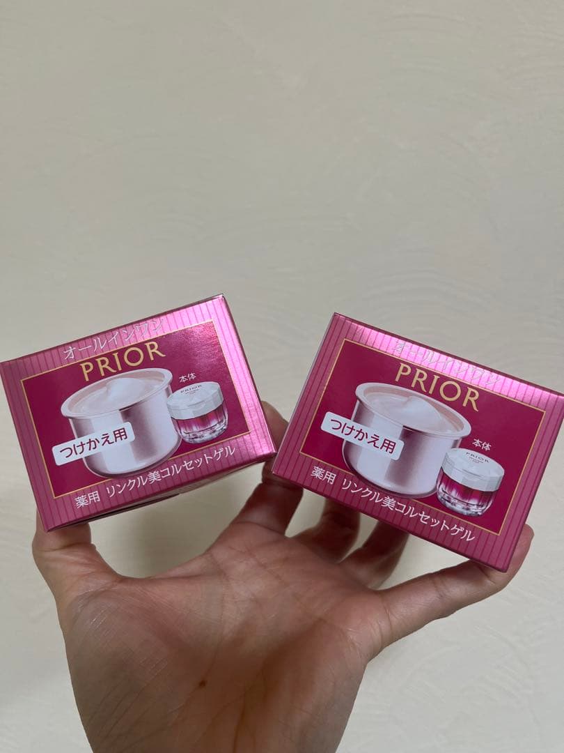 つけ替え用PRIORオールインワン 薬用 リンクル美コルセットゲル90g*2