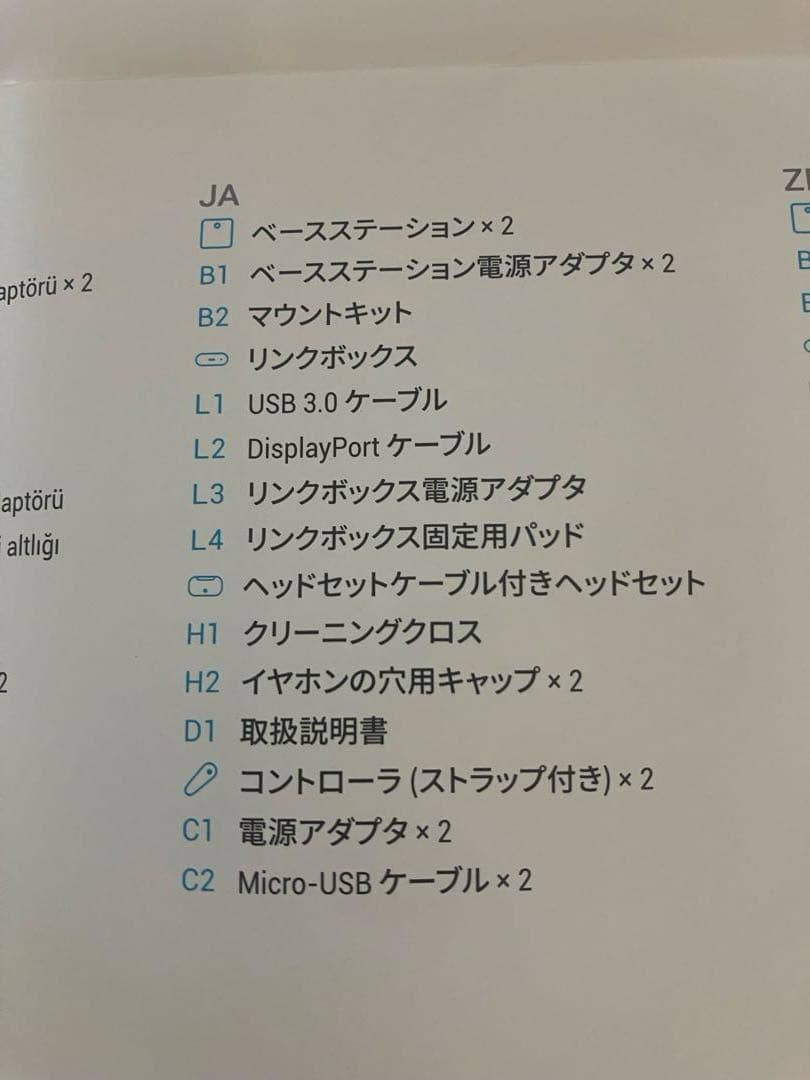 HTC VIVE PRO（ベースステーション2.0×2）　フルセット