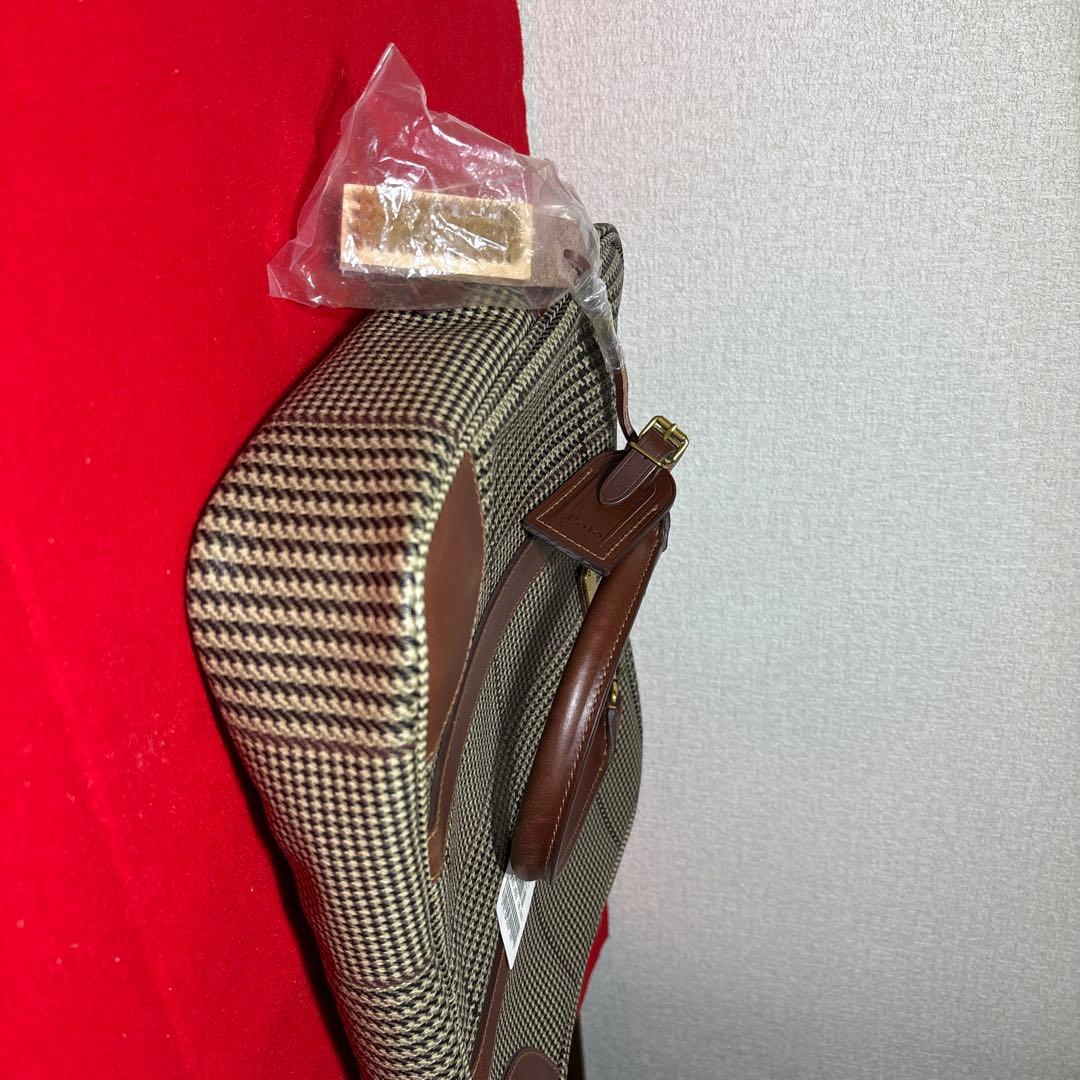 未使用　ポロラルフローレン　ビジネスバッグ　千鳥格子　フリーケース