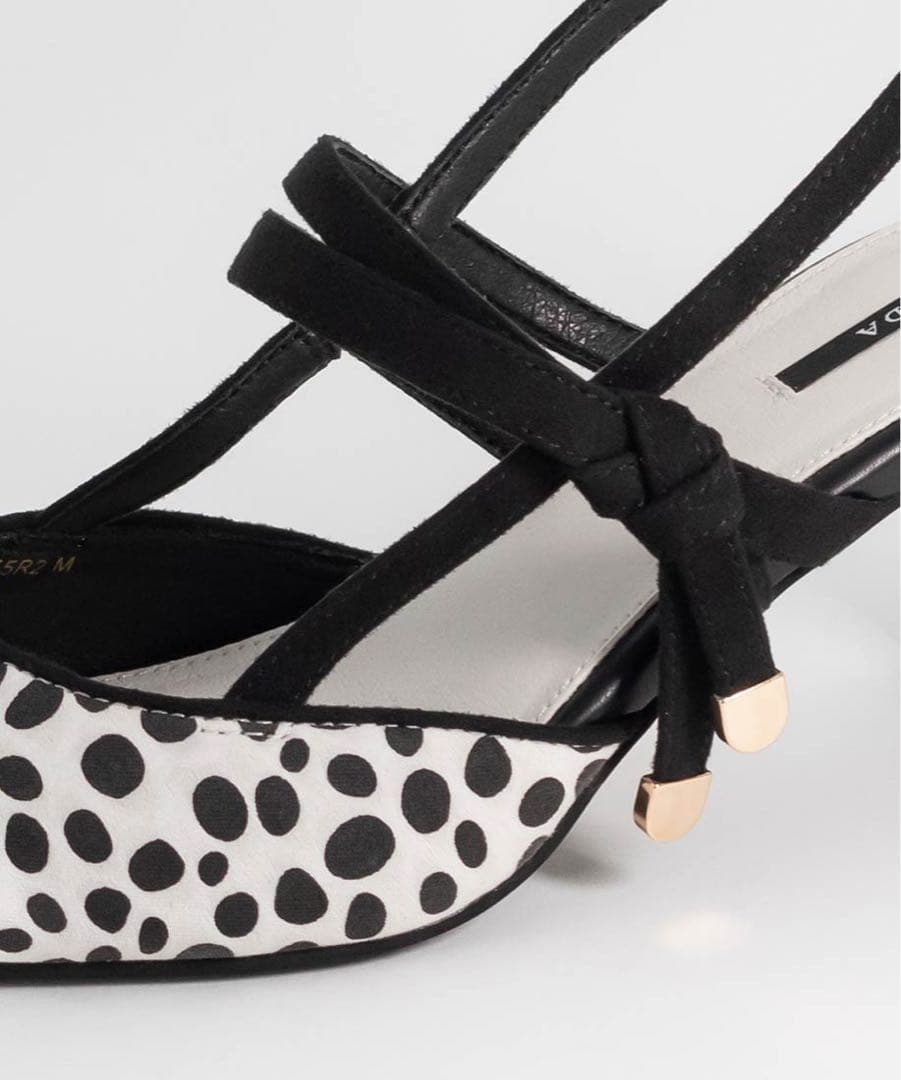 RANDA ランダ リボンモチーフストラップパンプス Lサイズ 24.5cm新品