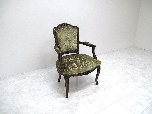 美品 カリモク ドマーニ ルイ（Louis XV）ロココ様式アームチェア