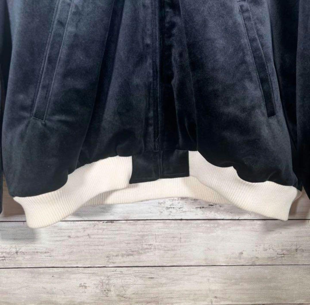 『入手困難』HOUSTON 別珍　スーベニアジャケット　アラスカ　黒　【XXL】