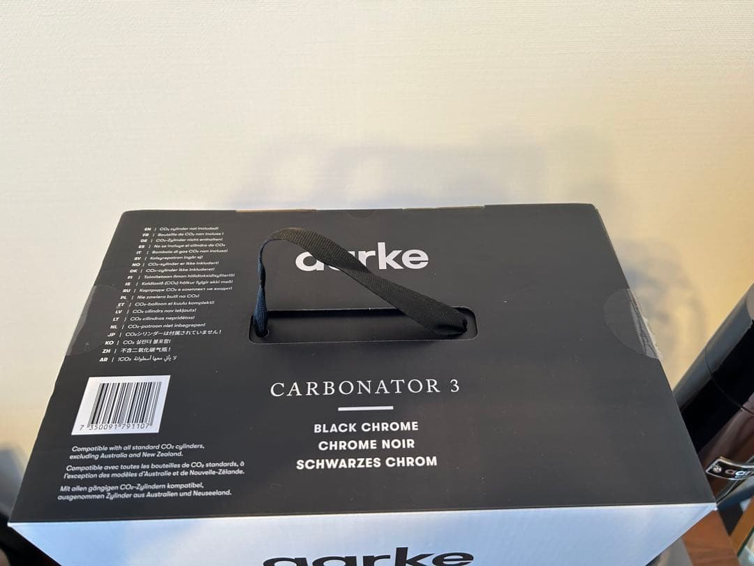 aarke カーボネーター 3 (ブラッククローム) ボトル付き　箱あり