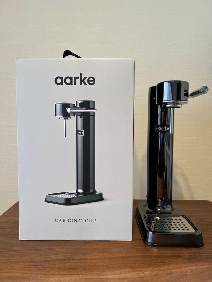 aarke カーボネーター 3 (ブラッククローム) ボトル付き　箱あり