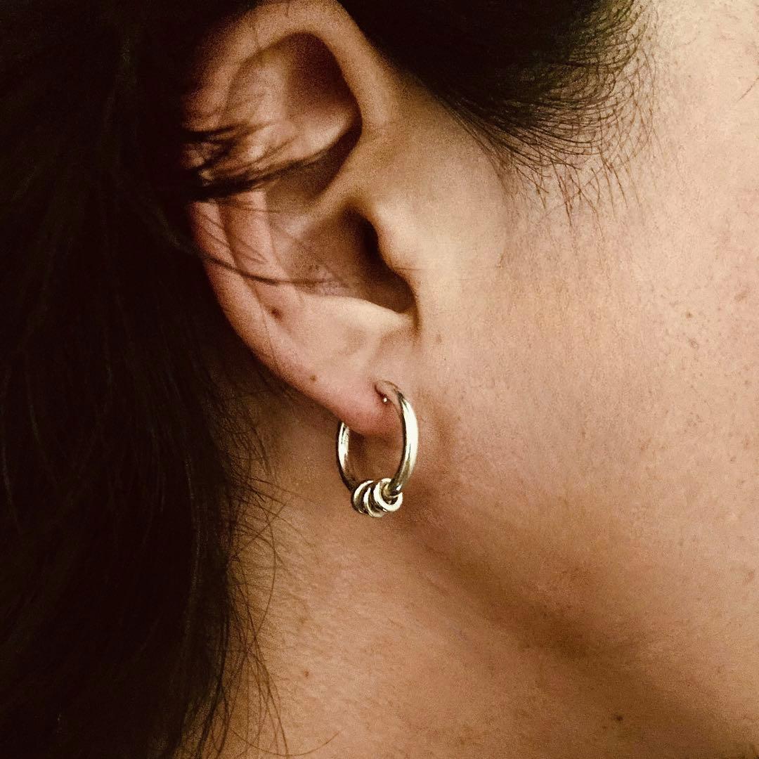 片耳　コムドット　ヤマト着用　ピアス　登坂着用　オールシルバー925