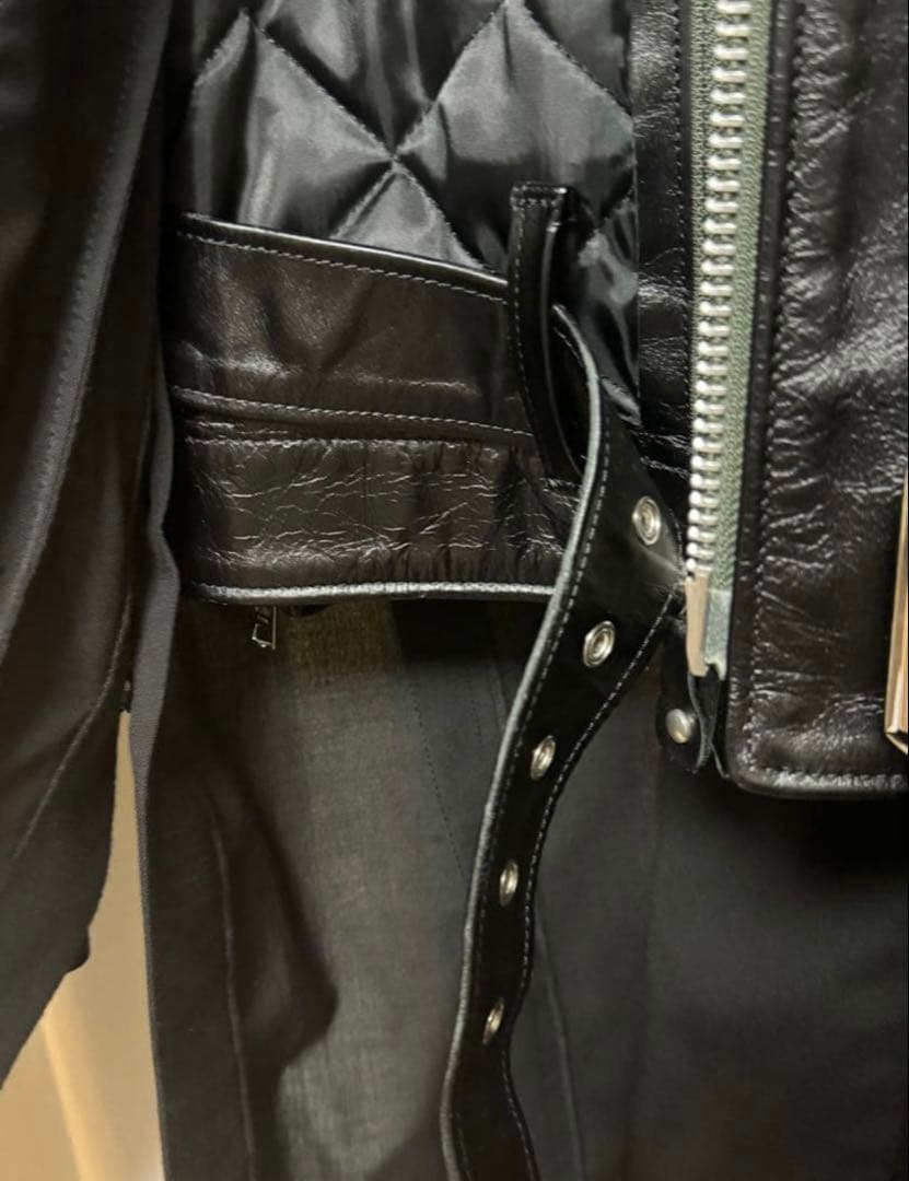 【早い者勝ち】Schott、Sacaiコラボ　ライダースジャケット