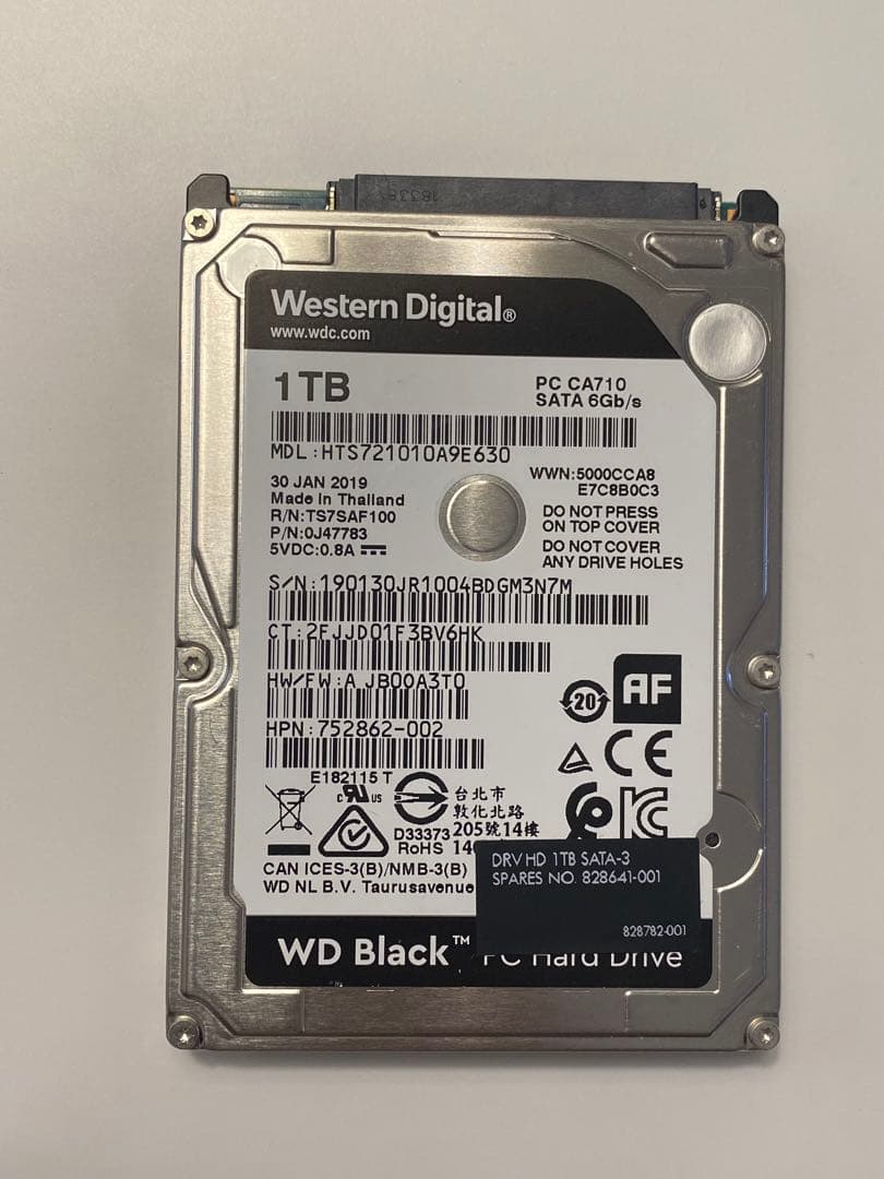 外付けハードディスク・ドライブ WD Black 1TB HDD 6Gb/s mix 13TB (1TBx13)