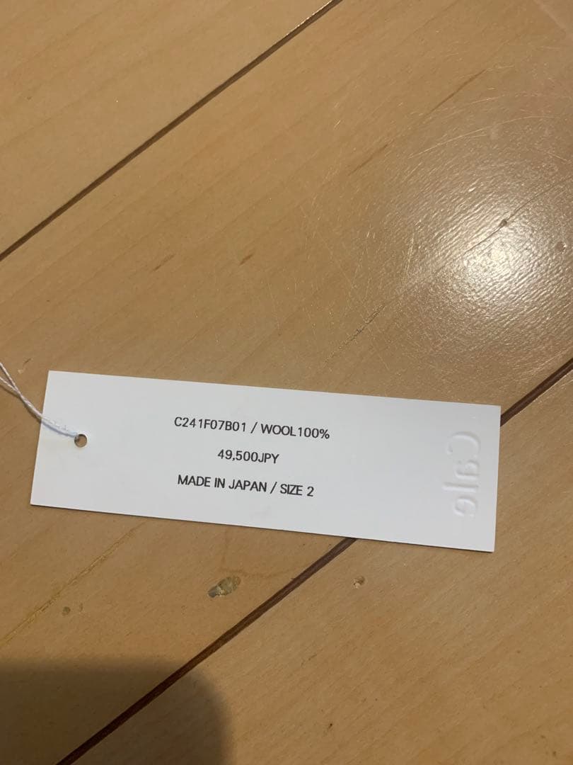 cale カルTASMANIA WOOL CHECK SHIRT サイズ2