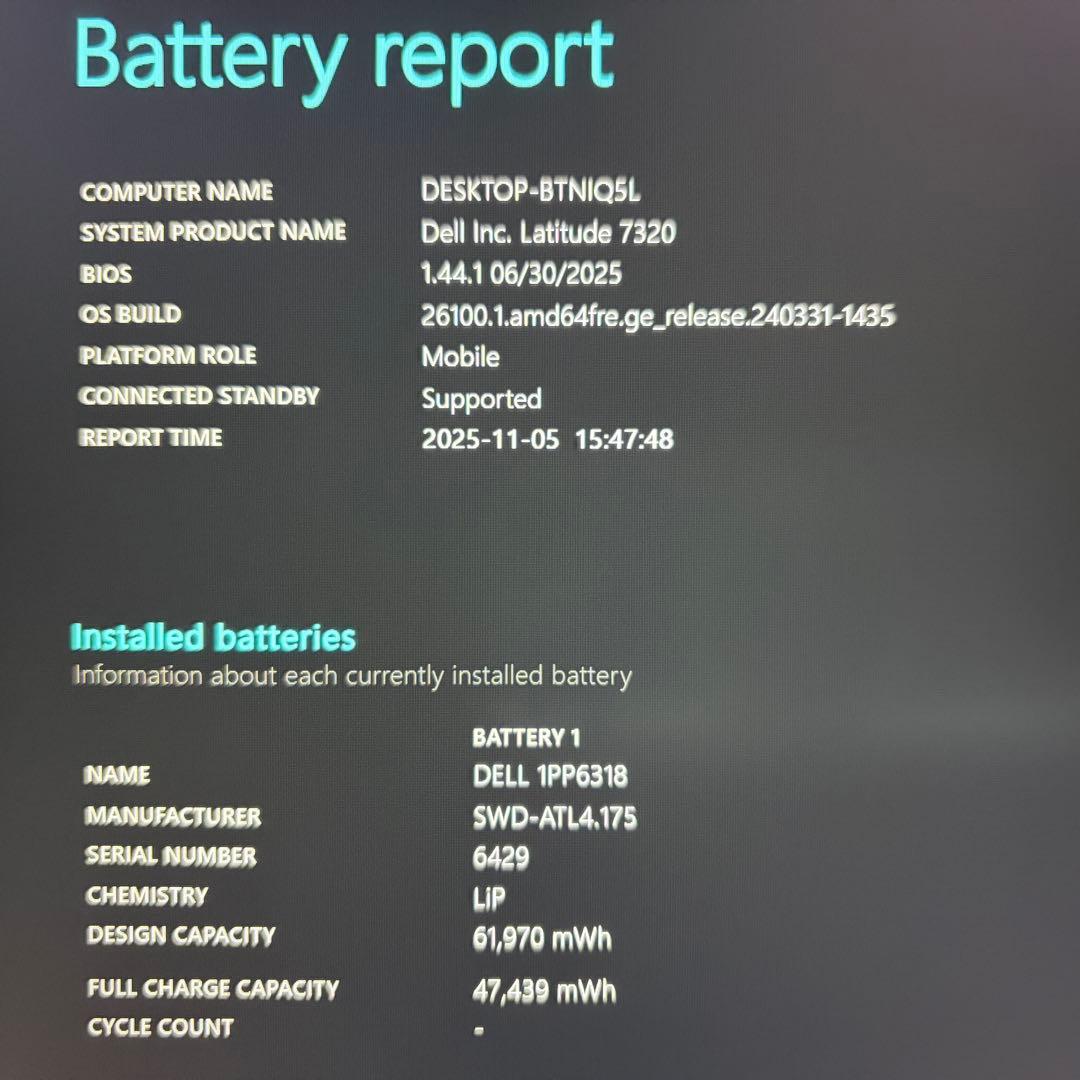 美品 Latitude 7320 11世代 Core i7 32GB 512GB