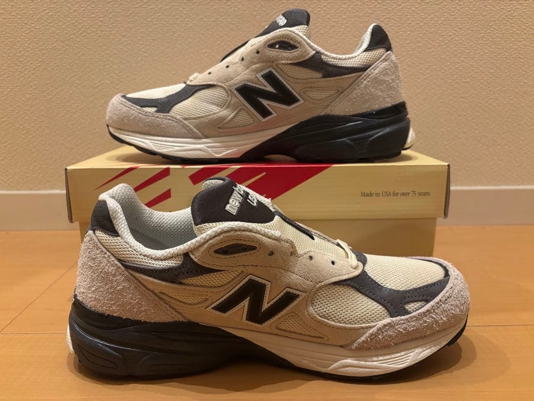 靴 New Balance M990AD3 990 V3 Moonbeam