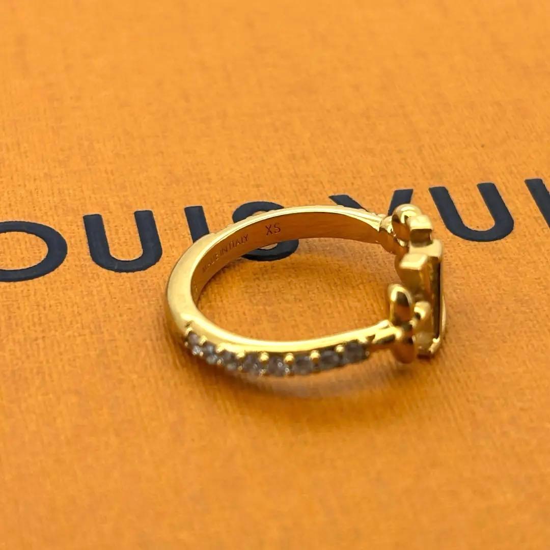 美品　ルイヴィトン リング　アイコニック　LV ストーン ゴールド 6.5号