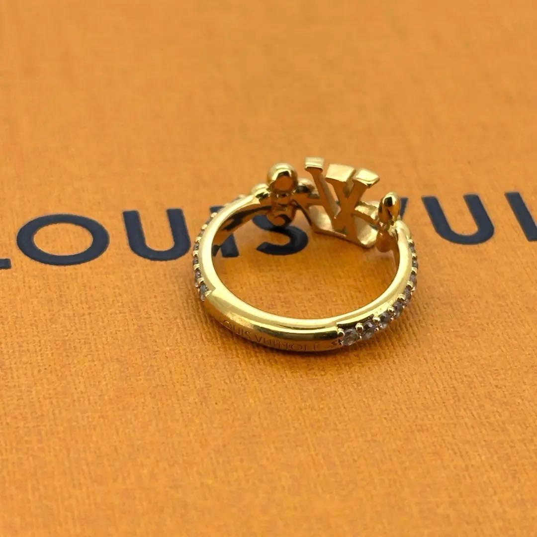 美品　ルイヴィトン リング　アイコニック　LV ストーン ゴールド 6.5号