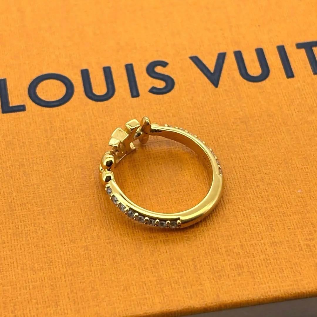 美品　ルイヴィトン リング　アイコニック　LV ストーン ゴールド 6.5号