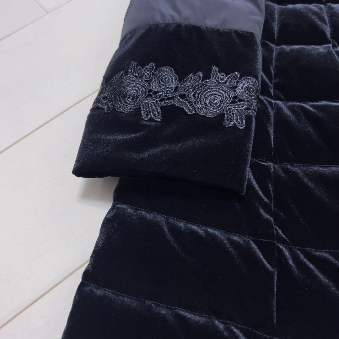 ☆Super Beauty☆【美品】花柄刺繍ダウンコート　ベルベットサイズ40♡