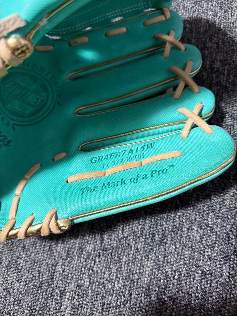 【極美品】Rawlings 投手用 右投 軟式 グリーン ミント 野球