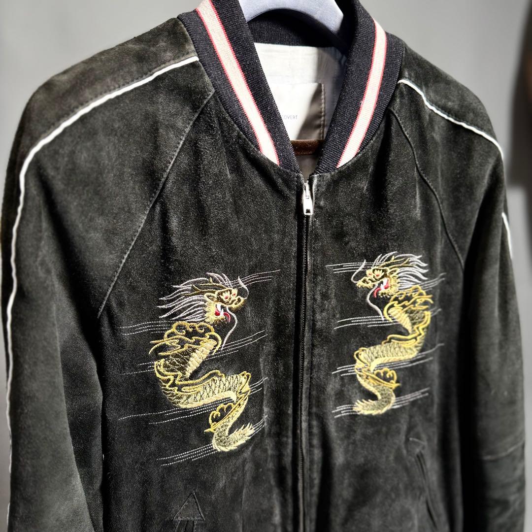 COVERT suede leather SOUVENIR JKT 46 黒