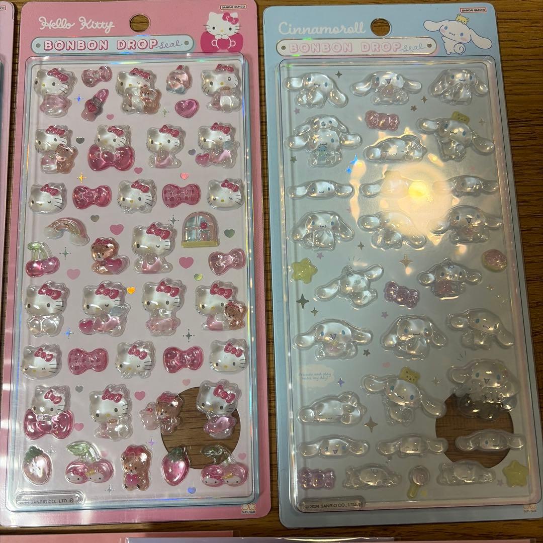 【国内正規品】サンリオ　ボンボンドロップシール　第一弾　はぴだんぶい　他　10枚