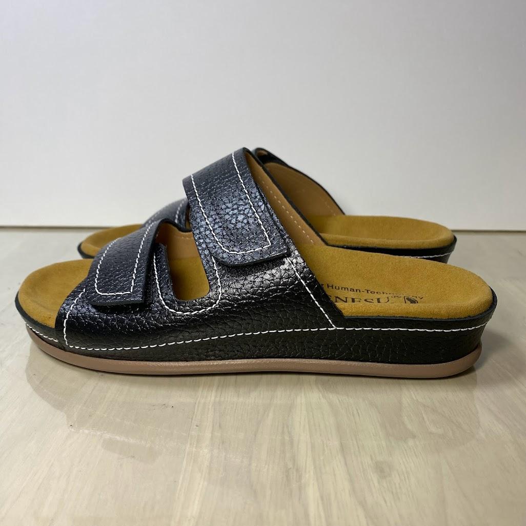 新品 24㎝ 009B ベネッシュ BENESU 外履きサンダル 黒 ベネシュ