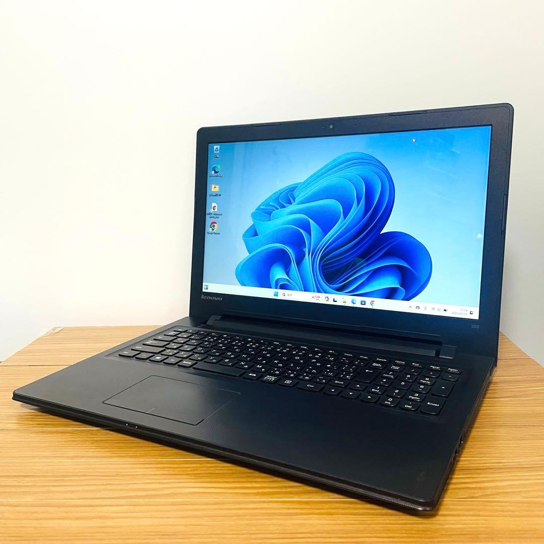 爆安ピアノブラックレノボノートPC SSDメモリ8ギガwin11 オフィスDVD