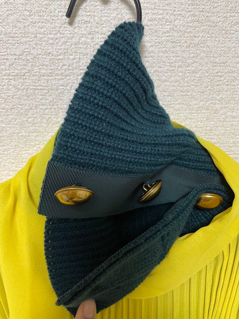 sacai 変形ニットトップス　イエロー　⭐︎